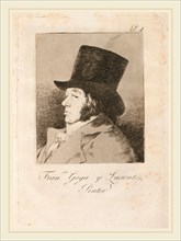 Francisco de Goya, Francesco Goya y Lucientes, Pintor, Spanish, 1746-1828, published 1799, etching,