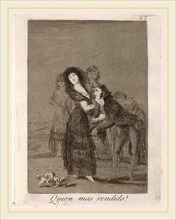 Francisco de Goya, Quien mas rendido?  (Which of Them Is the More Overcome?), Spanish, 1746-1828,