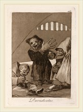 Francisco de Goya, Duendecitos (Hobgoblins), Spanish, 1746-1828, published 1799, etching and