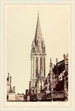 Ãâdouard-Denis Baldus, Church of Saint-Pierre, Caen, French, 1813-1889, 1855, albumen print from