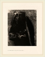 Odilon Redon, C'est le Diable, French, 1840-1916, 1888, lithograph on chine collé