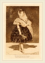 Edouard Manet, Lola de Valence, French, 1832-1883, 1862, etching and aquatint