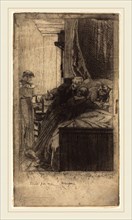 Albert Besnard, French (1849-1934), Sickness (La Maladie), 1884, etching and aquatint on laid paper