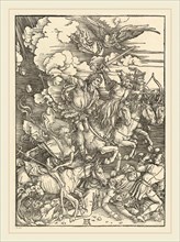 Albrecht DÃ¼rer, The Four Horsemen, German, 1471-1528, 1498, woodcut on laid paper