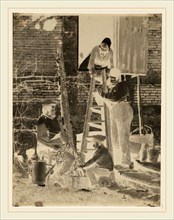 Baron Louis-Adolphe Humbert de Molard, The Bean Sorters, French, 1800-1874, c. 1857, paper negative