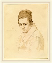 Carl Oesterley, German (1805-1891), Adolf Zimmermann, 1828, pen and brown ink with brown wash over