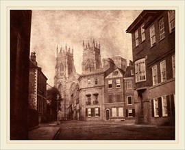 William Henry Fox Talbot, British (1800-1877), A Scene in York: York Minster from Lop Lane, 1845,