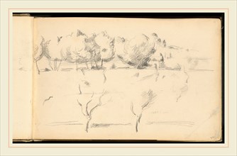 Paul Cézanne, French (1839-1906), Landscape with Trees, 1895-1898, graphite on wove paper