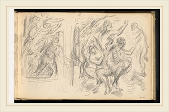 Paul Cézanne, Two Studies for "The Judgement of Paris" or "The Amorous Shepherd", French,