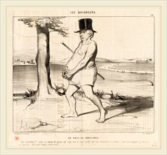 Honoré Daumier, Un Abus de confiance, French, 1808-1879, 1842, lithograph on newsprint