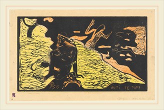Paul Gauguin, French (1848-1903), Auti te Pape (Women at the River), 1894-1895, woodcut printed in