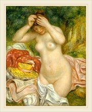 Auguste Renoir, French (1841-1919), Bather Arranging Her Hair, 1893, oil on canvas