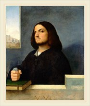 Giorgione and Titian, Portrait of a Venetian Gentleman, Italian, 1477-1478-1510, c. 1510, oil on