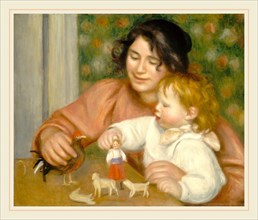 Auguste Renoir, Child with Toys-Gabrielle and the Artist's Son, Jean, French, 1841-1919, 1895-1896,