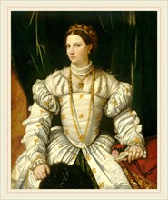 Moretto da Brescia, Portrait of a Lady in White, Italian, 1498-1554, c. 1540, oil on canvas