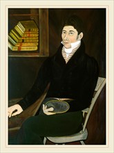 Asahel Powers, American (1813-1843), Possibly William Sheldon, c. 1831, oil on wood