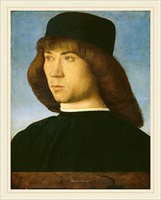 Giovanni Bellini, Italian (c. 1430-1435-1516), Portrait of a Young Man, c. 1490, oil on panel