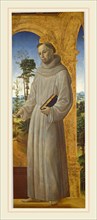 Vincenzo Foppa, Saint Anthony of Padua, Italian, c. 1430-1515-1516, c. 1495-1500, oil (?) on panel