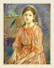Berthe Morisot, The Artist's Daughter with a Parakeet, French, 1841-1895, 1890, oil on canvas