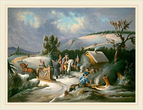 American 19th Century, Washington at Valley Forge, mid 19th century, oil on canvas