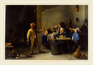 David Teniers the Younger, Peasants Celebrating Twelfth Night, Flemish, 1610-1690, 1635, oil on