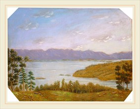 Erastus Salisbury Field, Leverett Pond, American, 1805-1900, c. 1860-1880, oil on canvas