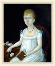 Joshua Johnson, Adelina Morton, American, born c. 1763, active 1796-1824, c. 1810, oil on canvas