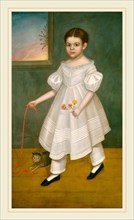 Joseph Goodhue Chandler, Girl with Kitten, American, 1813-1884, c. 1836-1838, oil on canvas