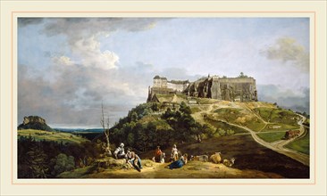 Bernardo Bellotto, Italian (1722-1780), The Fortress of KÃ¶nigstein, 1756-1758, oil on canvas