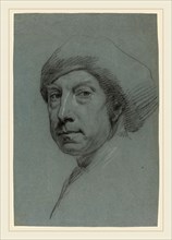 Jonathan Richardson, Sr.,English, (1665-1745), Self-Portrait Wearing a Turban, 1728, black chalk