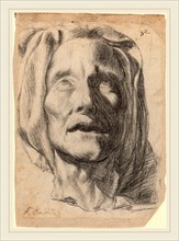 Antonio del Castillo (Spanish, probably 1613-1668), Head of an Elderly Woman with Upturned Eyes,