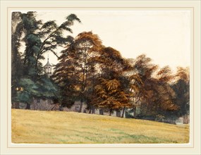 George Howard, 9th earl of Carlisle, The Grounds at Castle Howard, British, 1843-1911, watercolor