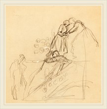 Valentine Cameron Prinsep, Figure Studies [verso], British, 1838-1904, graphite on wove paper