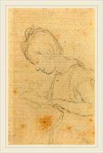 John Flaxman, British (1755-1826), Woman in Profile, graphite