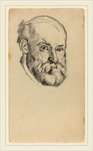 Paul Cézanne, French (1839-1906), Self-Portrait [recto], c. 1880-1882, graphite on wove paper