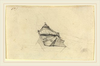 Charles Meryon, French (1821-1868), Seine Boat for "Le Pont-au-Change", probably c. 1854, graphite