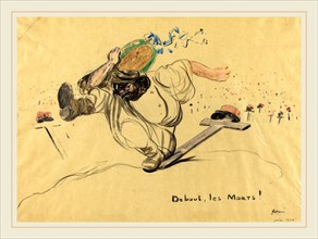 Jean-Louis Forain, Debout, les Morts!, French, 1852-1931, 1917, watercolor on (tracing paper?)