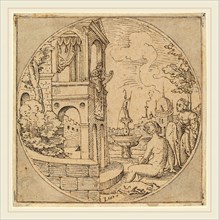 Virgil Solis, German (1514-1562), David and Bathsheba, 1540-1550, pen and black ink and gray wash