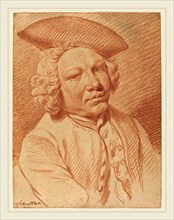Georg Friedrich Schmidt, German (1712-1775), Portrait of a Man in a Tricorn Hat, red chalk on laid