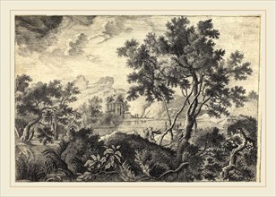 Attributed to Frédéric de Moucheron (Netherlandish, 1633-1686), Classical Landscape with a