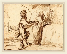 Rembrandt van Rijn, Dutch (1606-1669), Satan Tempting Christ to Change Stones into Bread,