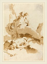 Giovanni Battista Tiepolo, Italian (1696-1770), Venus and Cupid Discovering the Body of Adonis, c.