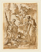 Giovanni Antonio Pellegrini, Italian (1675-1741), The Madonna and Child Appearing to Saint Theodore