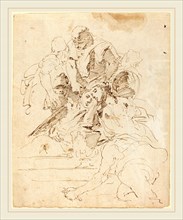 Giovanni Battista Tiepolo, Italian (1696-1770), Classical Figures Gathered around an Urn,