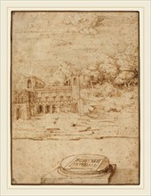Venetian 16th Century, Probably Titian, Italian (c. 1490-1576), The Villa Imperiale, 1530s, pen and