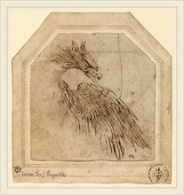 Titian, Italian (c. 1490-1576), An Eagle, c. 1515, pen and brown ink on laid paper; laid down on