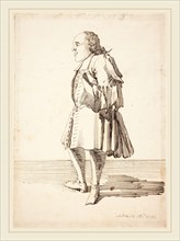 Pier Leone Ghezzi, Italian (1674-1755), Caricature of a Male Figure, pen and iron gall ink over