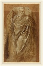Girolamo Muziano, Italian (1528 or 1532-1592), A Standing Man in Classical Drapery, 1544-1549,