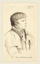 Gerhard Wilhelm von Reutern (Russian, 1794-1865), Bernhard's Whooping Cough Face, pen and gray ink