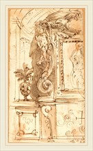 Genoese 17th Century, Italian (17th century), An Elaborately Sculpted Frame, pen and brown ink with
